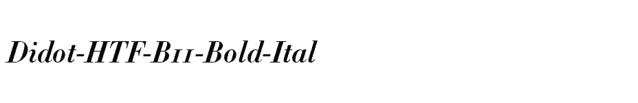 font Didot-HTF-B11-Bold-Ital download