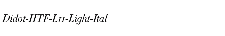 font Didot-HTF-L11-Light-Ital download