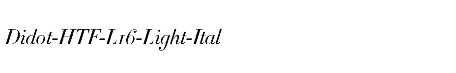 font Didot-HTF-L16-Light-Ital download