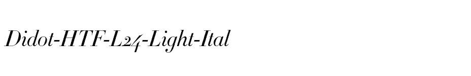 font Didot-HTF-L24-Light-Ital download