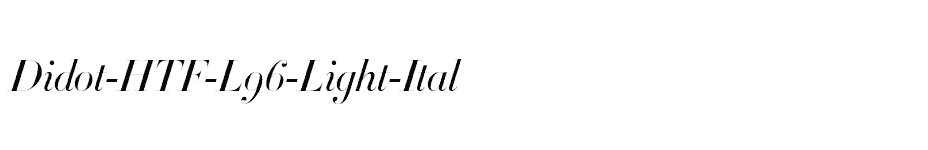 font Didot-HTF-L96-Light-Ital download