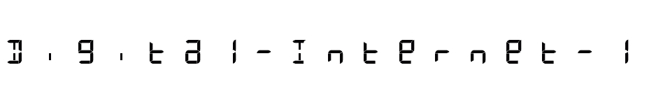 font Digital-Internet-13sg download