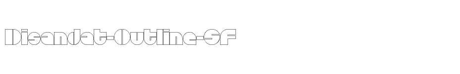 font Disandat-Outline-SF download