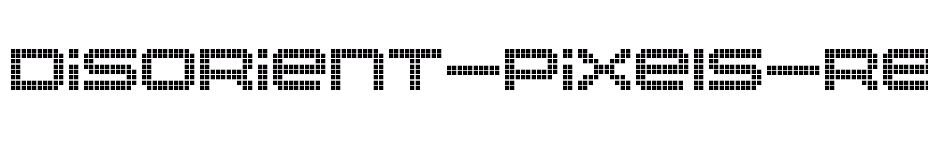 font Disorient-Pixels-Regular download