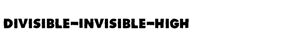 font Divisible-Invisible-High download