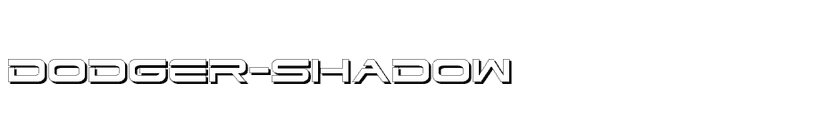 font Dodger-Shadow download