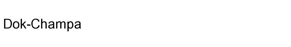 font Dok-Champa download