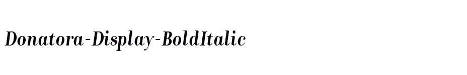 font Donatora-Display-BoldItalic download