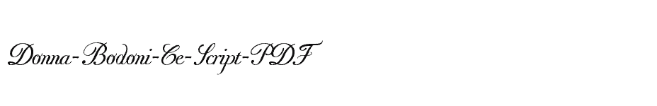 font Donna-Bodoni-Ce-Script-PDF download