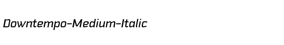 font Downtempo-Medium-Italic download