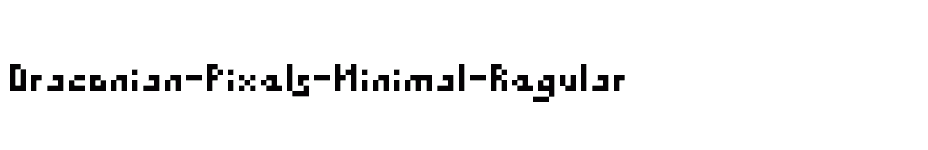 font Draconian-Pixels-Minimal-Regular download