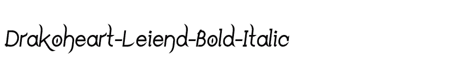 font Drakoheart-Leiend-Bold-Italic download