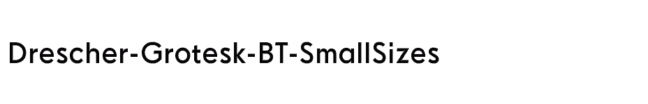 font Drescher-Grotesk-BT-SmallSizes download