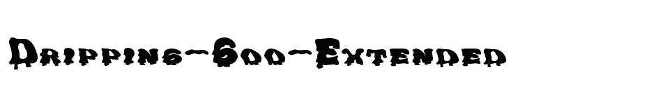 font Dripping-Goo-Extended download