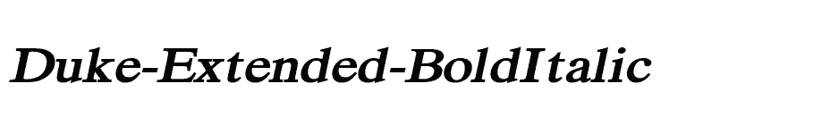 font Duke-Extended-BoldItalic download