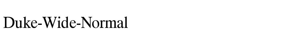 font Duke-Wide-Normal download