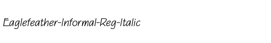 font Eaglefeather-Informal-Reg-Italic download