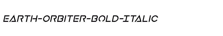 font Earth-Orbiter-Bold-Italic download