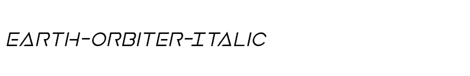 font Earth-Orbiter-Italic download