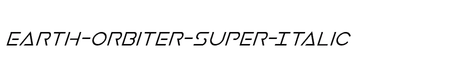 font Earth-Orbiter-Super-Italic download