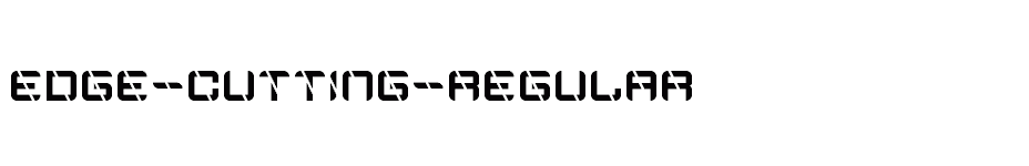 font Edge-Cutting-Regular download