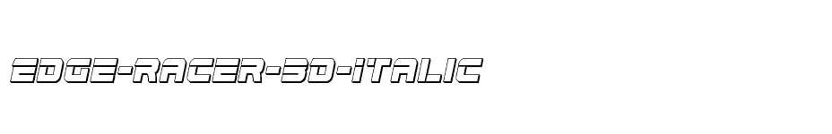 font Edge-Racer-3D-Italic download