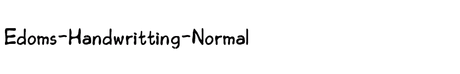 font Edoms-Handwritting-Normal download