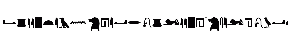 font Egyptian-Hieroglyphs-Silhouette-Regular download