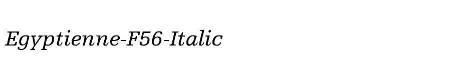 font Egyptienne-F56-Italic download