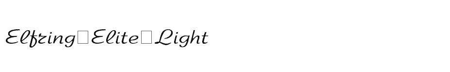 font Elfring-Elite-Light download