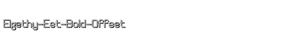 font Elgethy-Est-Bold-Offset download