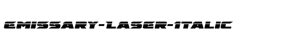 font Emissary-Laser-Italic download