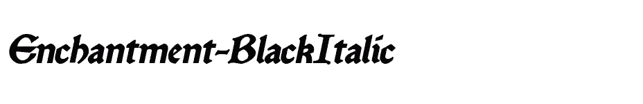 font Enchantment-BlackItalic download