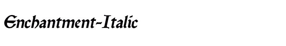 font Enchantment-Italic download