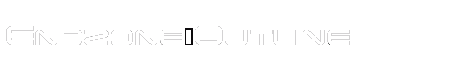 font Endzone-Outline download