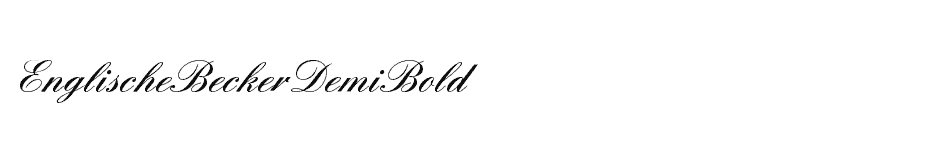 font EnglischeBeckerDemiBold download