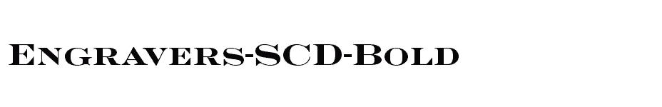 font Engravers-SCD-Bold download