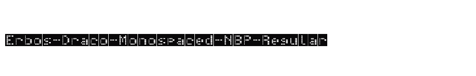 font Erbos-Draco-Monospaced-NBP-Regular download