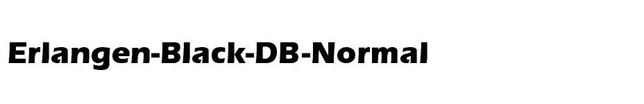 font Erlangen-Black-DB-Normal download