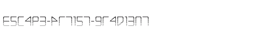 font Escape-Artist-Gradient download