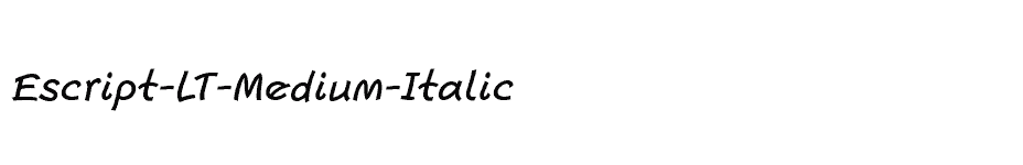 font Escript-LT-Medium-Italic download