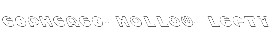 font Espheres-Hollow-Lefty download