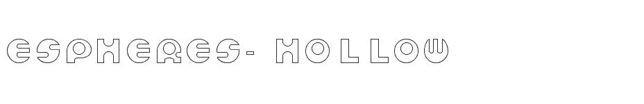 font Espheres-Hollow download