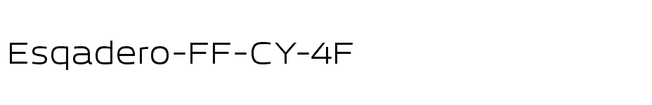 font Esqadero-FF-CY-4F download