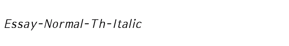 font Essay-Normal-Th-Italic download