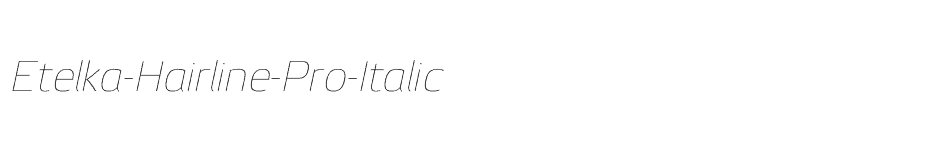 font Etelka-Hairline-Pro-Italic download