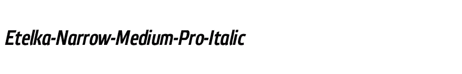 font Etelka-Narrow-Medium-Pro-Italic download