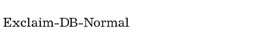 font Exclaim-DB-Normal download