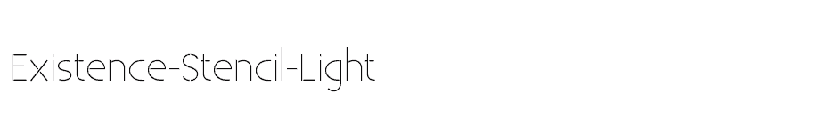font Existence-Stencil-Light download