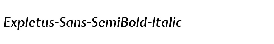 font Expletus-Sans-SemiBold-Italic download